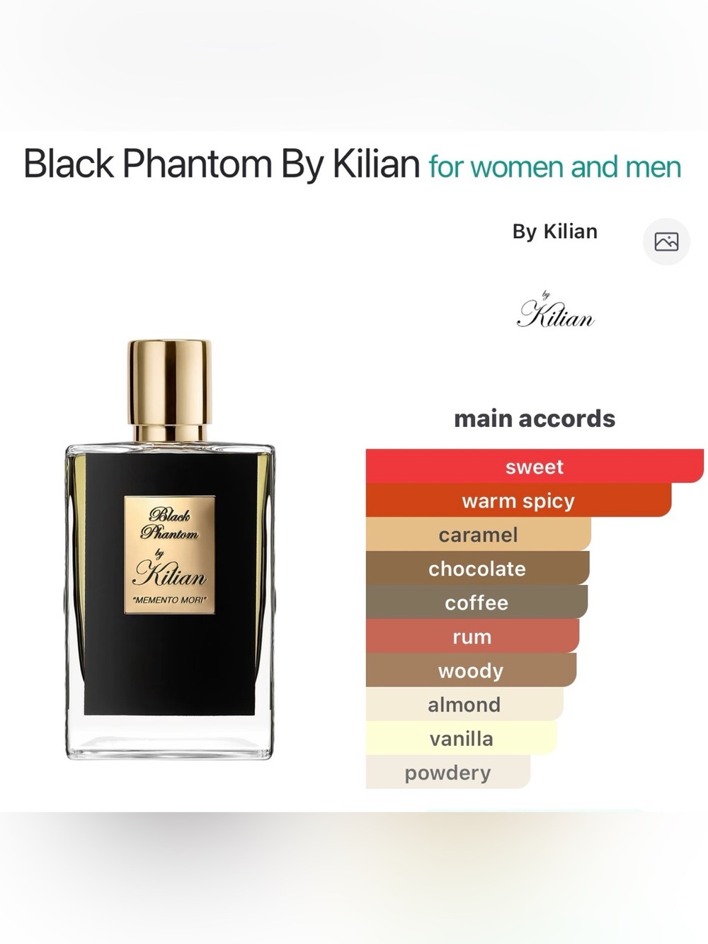 Killian Black Phantom 50ml